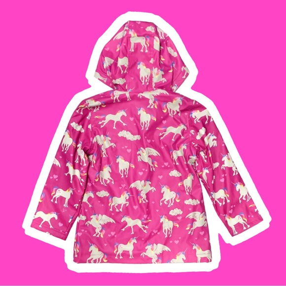 HATLEY unicorn and rainbows raincoat - Picture 4 of 11